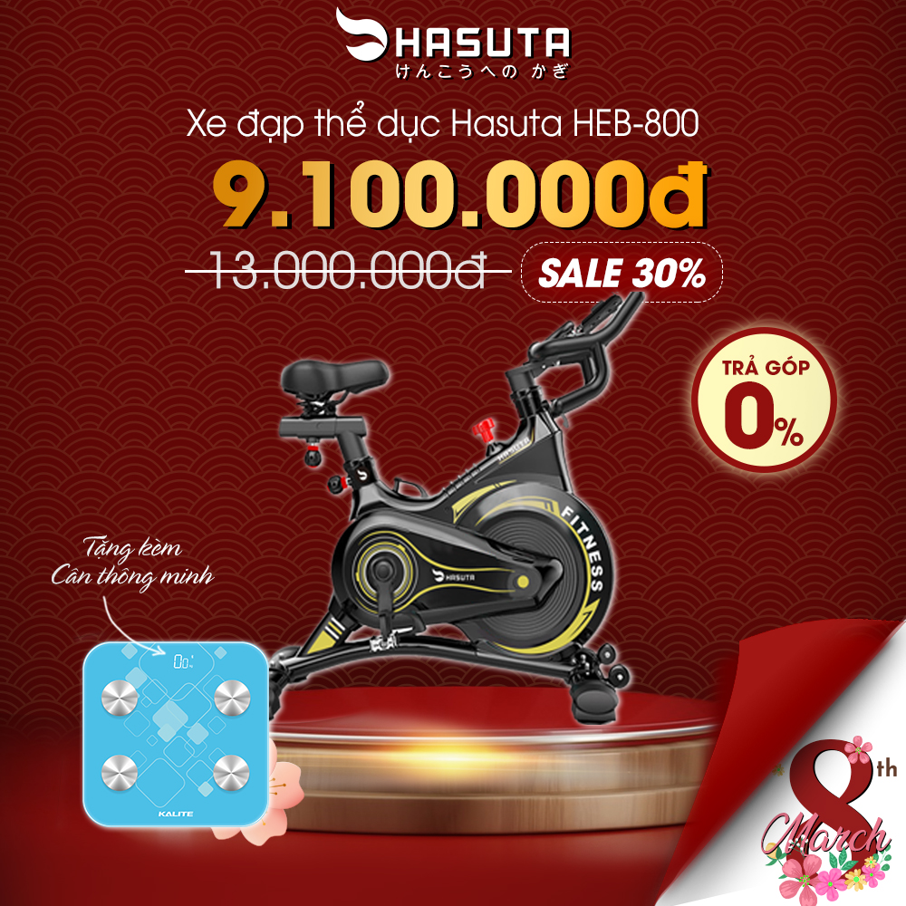 Xe đạp tập thể dục Hasuta HEB-800