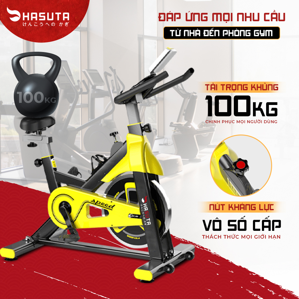 Xe đạp tập thể dục HEB-803 tải trọng lên tới 100kg