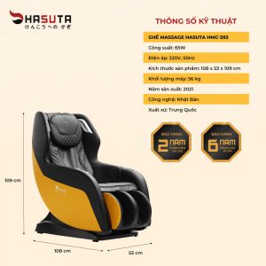Thông số kỹ thuật ghế massage HMC-393