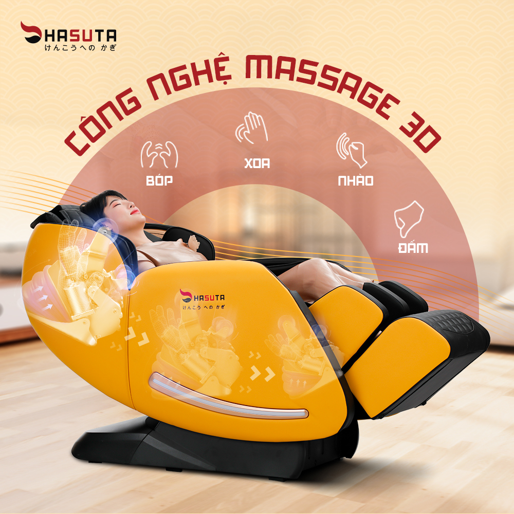 Công nghệ massage 3D cho trải nghiệm massage chân thực, chuyên nghiệp